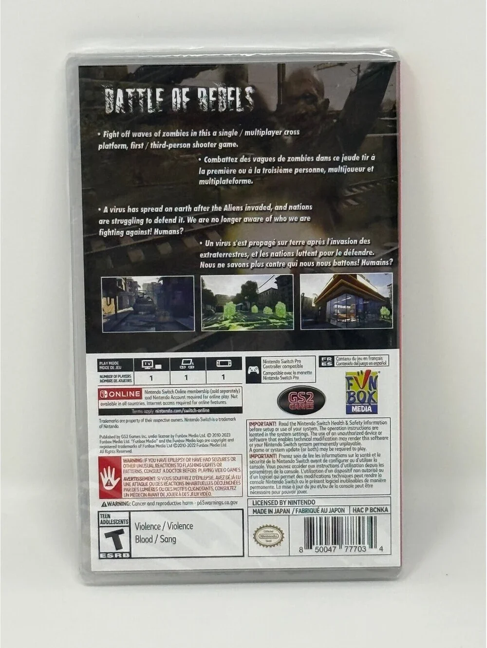 Battle of Rebels Multiplayer - Nintendo Switch New Sealed
